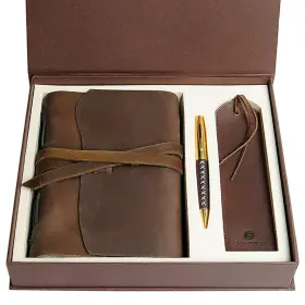 B07dvzbv7v Sovereign-gear Leather Bound Journal For Men And Women Handmade Gift Set With Genuine