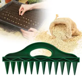 Rwsus25 Spaceurseeds The Row Seeder Handheld Garden Tool For Precise Seed And Seedling Green