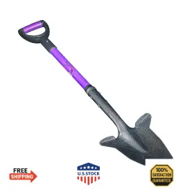B0763tdqx8 Spear Head Spade Shfd3 40 Inch Lavender Garden Shovel - Beveled Blade D-grip
