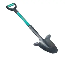 Shfd3-teal Spear Head Spade Shfd3 40 Inch Teal Garden Shovel - Gardening With A 9 X 11 Beveled