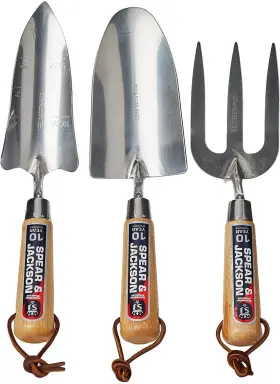 3056gs Spear & Jackson 012095043676 3056gs/12 Neverbend Stainless 3 Piece Gift Set Silver