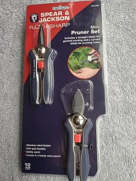 4941mp Spear & Jackson 4941mp/09 And Razorsharp Mini Pruner 2 Pc Set For Garden Tasks Bonsai Care