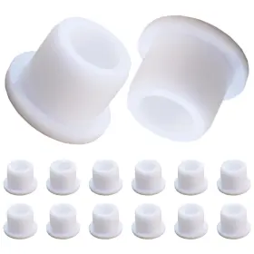 Spnkmjuj 730425607224 12 Pcs Bathtub Jet Covers Silicone Hole Plug White Tube Fit For 12mm
