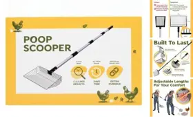 Sprig-coop1 Sprigrown Chicken Poop Scooper With Inch Fine Mesh Sieve - Heavy Duty Coop Scoop