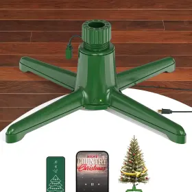 Sdj006 Springlift Patent Pending Musical Rotating Christmas Tree Stand Up To 9ft