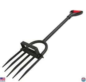 B07vbvc8yk Stanley Heavy Duty 5-tine Pitch Fork - Long Handle Garden Claw Weeder Tool