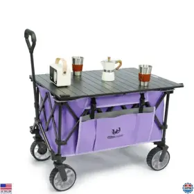 B0bts73bs5 Stanley Heavy Duty Folding Utility Wagon 400lbs Collapsible With Table And Side Pocket