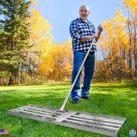 B0c7k53bkq Stanley 36 Inch Heavy Duty Lawn Leveling Rake - Durable Tool For Perfect Care