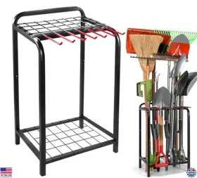 B0cjjj8b5z Stanley Heavy Duty Garden Tool Organizer Rack For Shed And Garage - Sturdy Holder