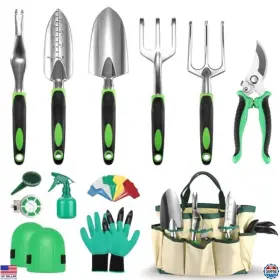 B0crp2hm3f Stanley 13-piece Stainless Steel Gardening Tool Set With Bag - Perfect Gift For
