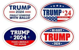 To604 Stickerpiratre 604to 4 - Variety Pack Elect Trump 2024 Oval Magnet Maga #2