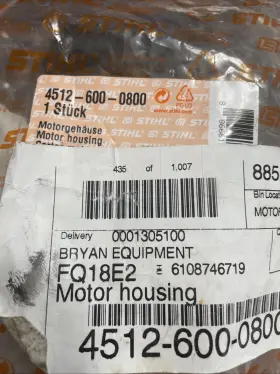 4512-600-0800 Stihl Motor Housing - Genuine Part 4512 600 0800
