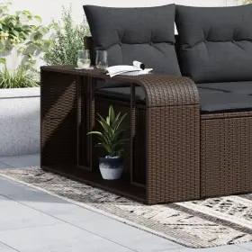 Storage Shelf Brown Pe Rattan Powder-coated Steel Medium Durable 721012335981