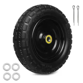 Wb13.1 Storystore 13 Inch Solid Rubber Tires 4.00-6 Tire Flat Free With 5/8 Bearings 2.17 O