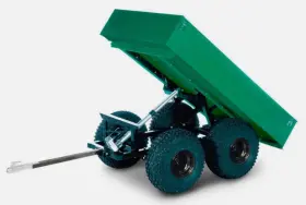 Vir1600utgreen Streamline Industrial Trailer - Off Road Coml Duty 1600 Lb 12vdc Electric Brakes Dump Lights G