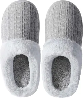 2103q087 Strongway Slippers For Women Memory Foam Fuzzy House Bedroom Non-slip Warm Fluffy
