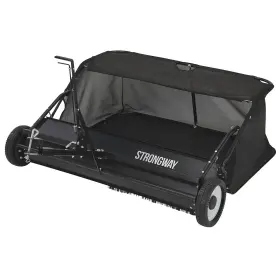 6105399 Strongway 48 Inch Quick Assemble Sweeper Working Width In Hopper Capacity