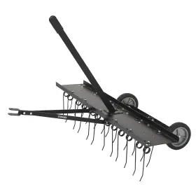 6105436 Strongway 48 Inch Dethatcher 24 Tines 7 Poly Wheels