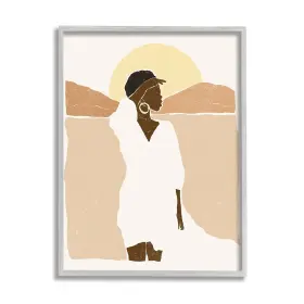 Stupell Industries 196216153330 Woman Gazing Across Canyon Desert Sunrise Landscape Designed By Yuyu Pont Gr