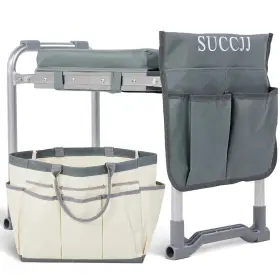 Guiyi2408 Succjj Garden Kneeler And Seat Heavy Duty Gardening Bench Extra Wide Foldable Kneeli