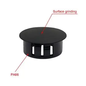 Ekis0422 Suiwotin 60pcs Hole Plugs Plastic Flush Type Snap In 19mm 3/4 Inch Black #3
