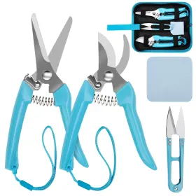 Sumyoung 797710898132 Pruning Shears3pcs Garden Scissorsstainless Steel Sharp Blade Gardening Trimming
