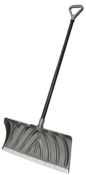 Sp2450 Suncast 044365006338 24 Inch Ergonomic Snow Shovel Pusher With Wear Strip Gray