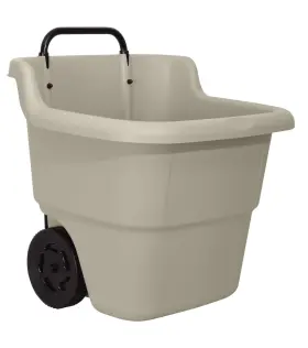 Suncast 044365018911 Resin 15.5 Gallon Multi-purpose Cart With Wheels Brown Taupe #2