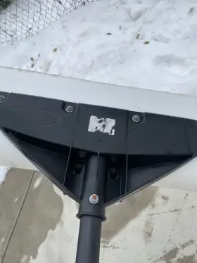 Suncast 445027518559 36 Inch Pusher Snow Shovel Wide Blade Non Stick Surface