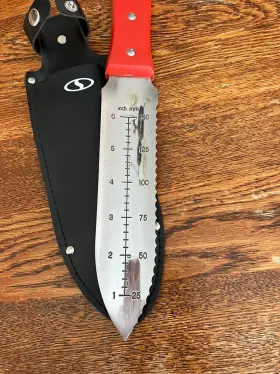 Sjhh725 Sunjoe Sun Joe 6 Inch Hori Garden Knife With Red Handle And Vinyl Sheath #2