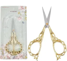 Ajew-sc0003-01b-7sc Sunnyclue 1pc Vintage Sewing Scissors Embroidery Sharp Gold
