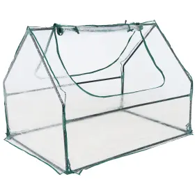 Hb-535 Sunnydaze Decor 4 X 3 Ft Iron Pvc Panel Mini Greenhouse With 2 Doors - Clear By