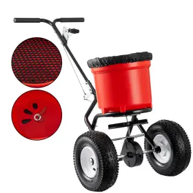 23lsfj Superhomeonline 90 Lb Walk-behind Broadcast Fertilizer Spreader Garden Seeder Salt