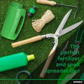 Superio 810541000748 Lawn Seed Spreader Handheld Shaker For Seeds Ice Melt Salt Ca #3