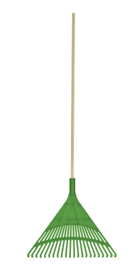 Superio 810541009178 Adult Rake With Hardwood Handle Durable Plastic Head To Sweep Leaves In Lawn