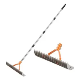 Suranew 768572589995 Thatch Rake 15-inch Wide Lawn Thatching For Cleaning Dead Grass