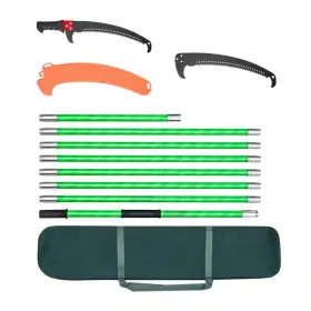Svopes 313096263274 Manual Pole Saw 3.87-27 Ft. 13 Inch Steel Blade Pruning Fiberglass Handle D