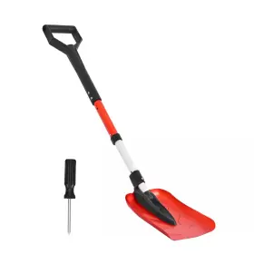 Svopes 313107241208 29.2 Inch Aluminum Handle Snow Shovel Adjustable Length Lightweight Too