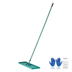 Svopes 744759611482 Lawn Leveling Rake 36 Inch X 10 Heavy-duty With 78 Handle Fits Gardens Go