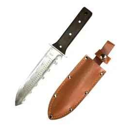 Swdw 632665749293 Hori Knife 6 Inch Reinforced Steel Blade - Garden With Leather Sheath
