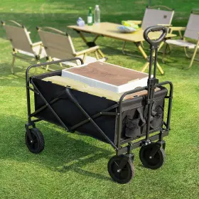 Sweetcrispy 718550765750 Collapsible Foldable Wagon Cart Large Capacity Garden Beach With All-te #2