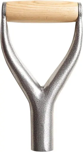 16345377258697 Sycooven Shovel D Grip Handle Metal Replacement With Wooden