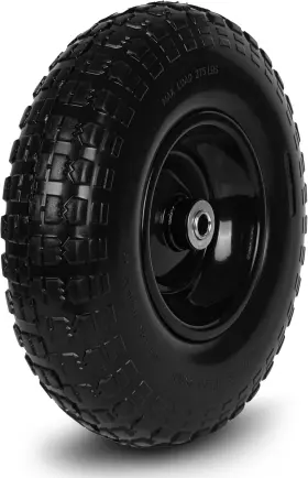 13x400-6pu-bigf-1pack Taifa 1 Pc 13 Inch Rubber Solid Flat Free Replacement Tires And Wheels 4.00-6 Wi