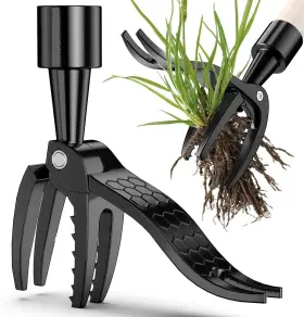 Tanshop 756197872080 4 Claw Steel Weed Puller Head Heavy Duty Yard Weeder For Removal No Handle