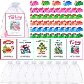 B0fgh7fnrt Taobary 100 Set Inch Youftre Turtley Awesome Christmas Cards And Mini Sea Turtle Gift