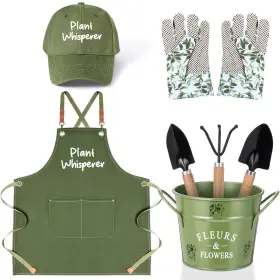 Bb-tarpop-2885 Tarpop Green Garden Tool Set Plant Whisperer Gardening Gifts For Women 7 Piece Vege