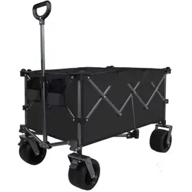 Tatayosi 445032163171 8 Cu. Ft. Steel Collapsible Folding Wagon Garden Cart Push Pull Foldable Beach