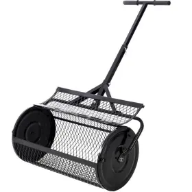 P-dj-80849 Tatayosi 24 Inch Compost Spreader Metal Mesh T Shaped Handle For Planting Seeding Lawn