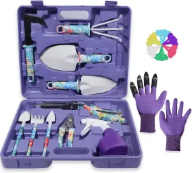 Tbltaca 445005334324 Garden Tool Set Stainless Steel Heavy Duty Gardening Tools 30 Pcs With Floral P