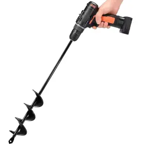Adb-0218 Tcbwfy Auger Drill Bit For Planting 1.6x16.5inch Extended Length Garden Spiral Dr